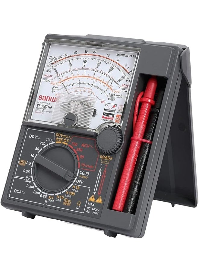 SANWA YX360TRF Analog Multimeter – Professional Japanese Analog Tester for Voltage, Current, Resistance & Continuity – High Accuracy Durable Electrical Measuring Meter - Image 1